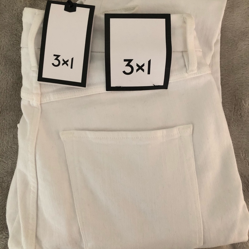 3x1 skinny white jean NWT